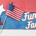 American flag and Texas star on wood, representing Chad's AC Direct HVAC solutions for air quality and humidity control.